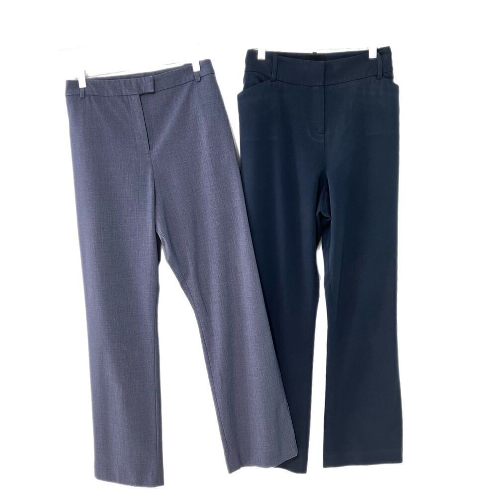 ALEX MARIE Dress Pants Womens Size 18 Lot Of 2 Blue High Rise Wide Leg Stretch